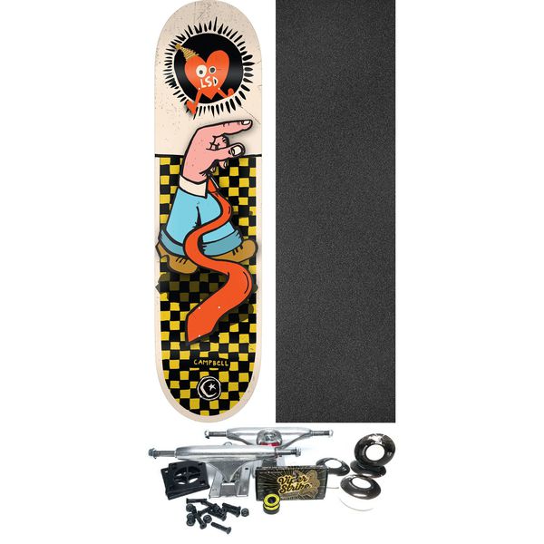 Foundation Skateboards Aidan Campbell Acid Dreams Skateboard Deck - 8.38" x 32.25" - Complete Skateboard Bundle
